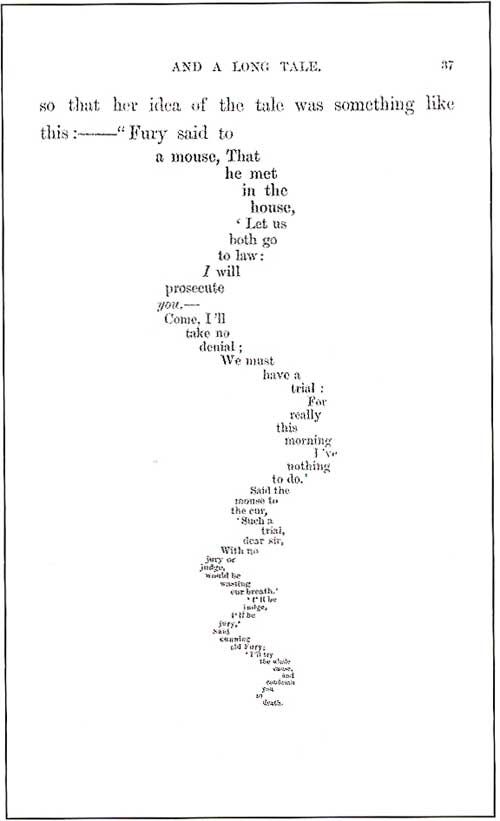 Alice in Wonderland text art
